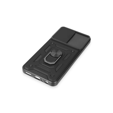 Galaxy A14 4G Kılıf Pars Lens Yüzüklü Silikon - Siyah