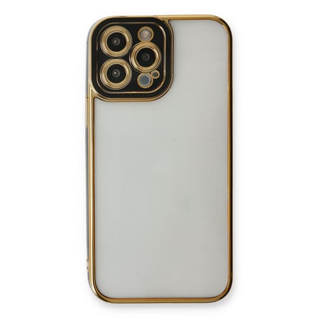 iPhone 13 Pro Max Kılıf Liva Lens Silikon - Siyah