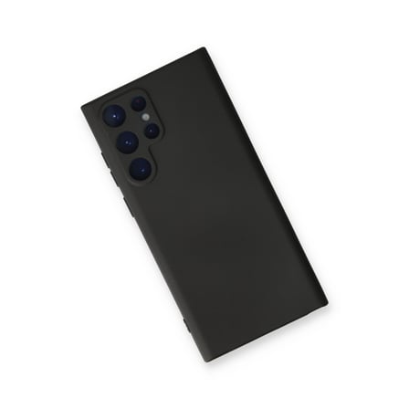 Galaxy S22 Ultra Kılıf Nano içi Kadife Silikon - Siyah