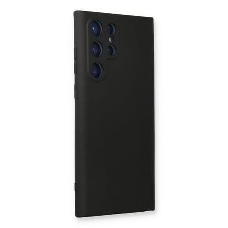 Galaxy S22 Ultra Kılıf Nano içi Kadife Silikon - Siyah