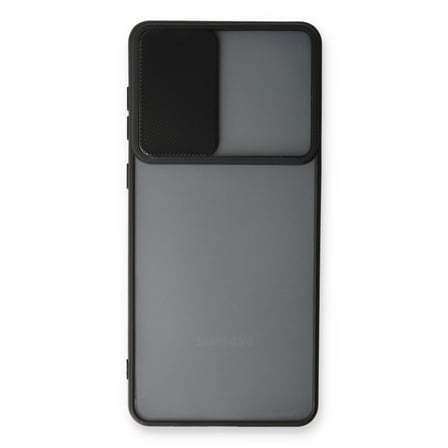 Galaxy A53 5G Kılıf Palm Buzlu Kamera Sürgülü Silikon - Siyah