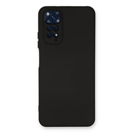 Redmi Note 11 Kılıf Nano içi Kadife Silikon - Siyah