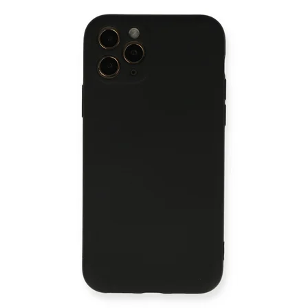 iPhone 11 Pro Kılıf Nano içi Kadife Silikon - Siyah