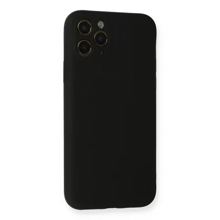 iPhone 11 Pro Kılıf Nano içi Kadife Silikon - Siyah