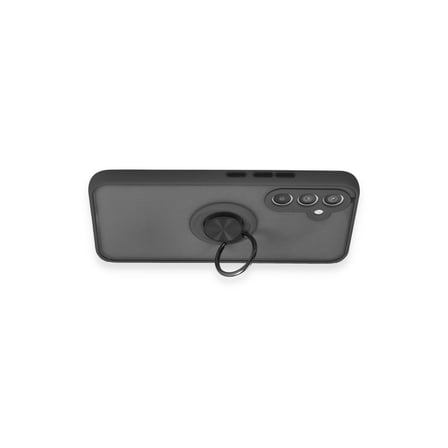 Galaxy A34 5G Kılıf Montreal Yüzüklü Silikon Kapak - Siyah