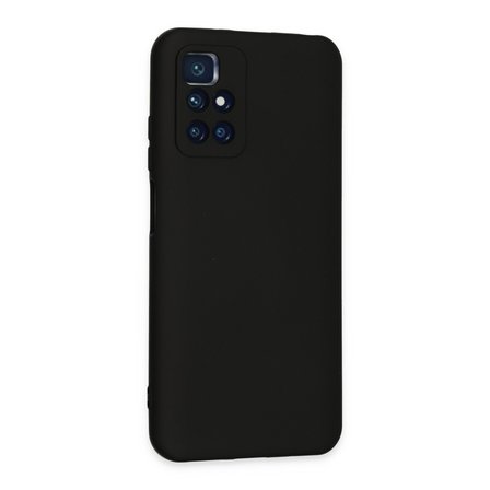 Redmi 10 2022 Kılıf Nano içi Kadife Silikon - Siyah