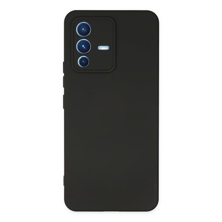 V23 5G Kılıf Nano içi Kadife Silikon - Siyah