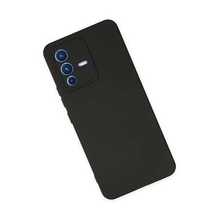 V23 5G Kılıf Nano içi Kadife Silikon - Siyah