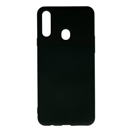 Galaxy A20S Kılıf Nano içi Kadife Silikon - Siyah