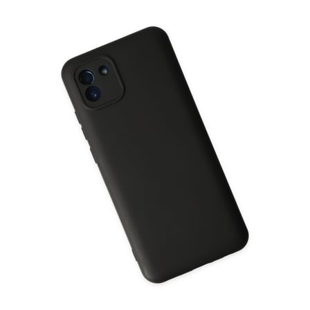 Galaxy A03 Kılıf Nano içi Kadife Silikon - Siyah