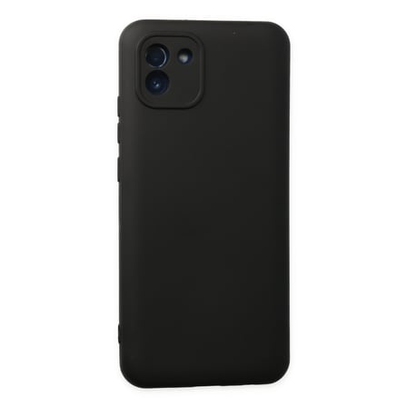 Galaxy A03 Kılıf Nano içi Kadife Silikon - Siyah