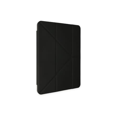 iPad 10.2 (8.nesil) Kılıf Kalemlikli Mars Tablet Kılıfı - Siyah