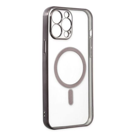 iPhone 14 Pro Kılıf Magneticsafe Lazer Silikon - Siyah