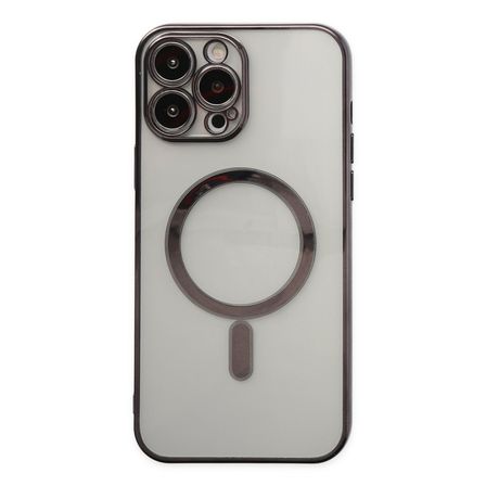 iPhone 14 Pro Kılıf Magneticsafe Lazer Silikon - Siyah
