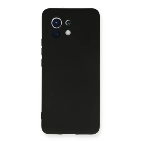 Mi 11 Kılıf Nano içi Kadife Silikon - Siyah