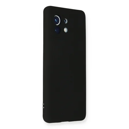 Mi 11 Kılıf Nano içi Kadife Silikon - Siyah