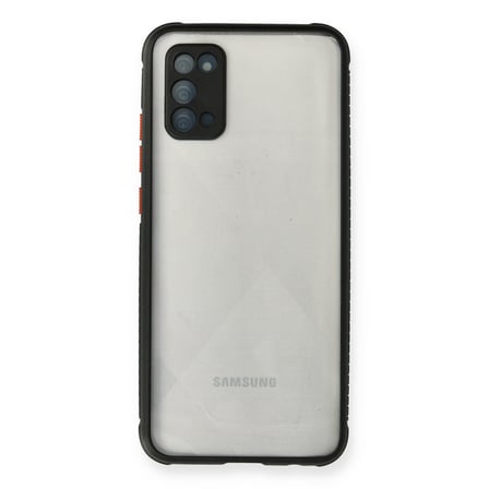 Galaxy A02S Kılıf Miami Şeffaf Silikon - Siyah