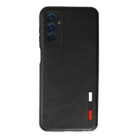 Galaxy M13 Kılıf Loop Deri Silikon - Siyah