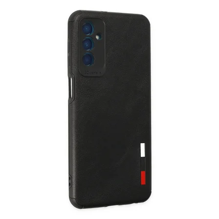 Galaxy M13 Kılıf Loop Deri Silikon - Siyah