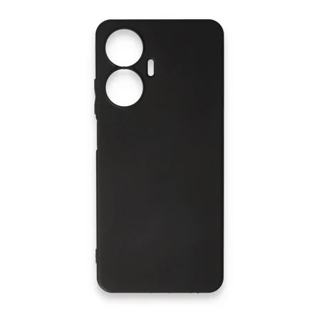Realme C55 Kılıf First Silikon - Siyah
