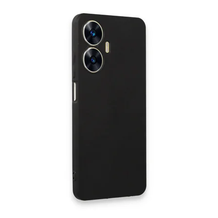 Realme C55 Kılıf First Silikon - Siyah
