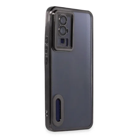 Poco F5 Pro Kılıf Slot Silikon - Siyah