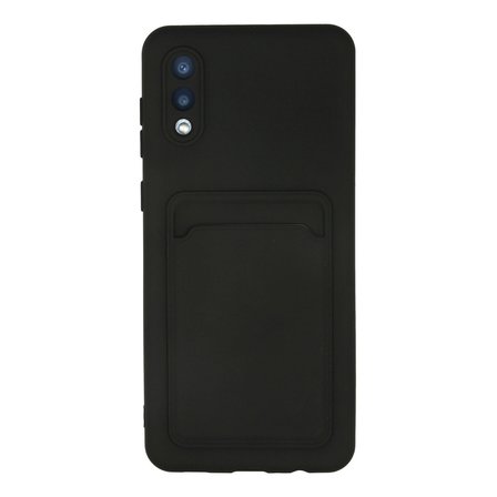 Galaxy A02 Kılıf Kelvin Kartvizitli Silikon - Siyah