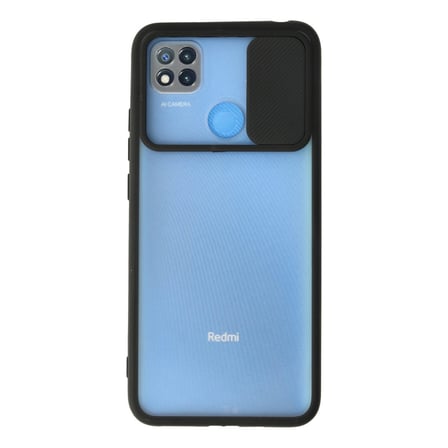 Redmi 9C Kılıf Palm Buzlu Kamera Sürgülü Silikon - Siyah
