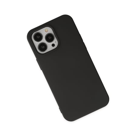 iPhone 15 Pro Kılıf Nano içi Kadife Silikon - Siyah