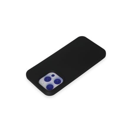 iPhone 15 Pro Max Kılıf Nano içi Kadife Silikon - Siyah