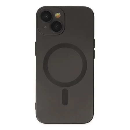 iPhone 14 Plus Kılıf Moshi Lens Magneticsafe Silikon - Siyah