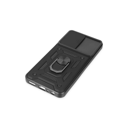 Galaxy A04S Kılıf Pars Lens Yüzüklü Silikon - Siyah