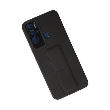 Pova Neo Kılıf Mega Standlı Silikon - Siyah