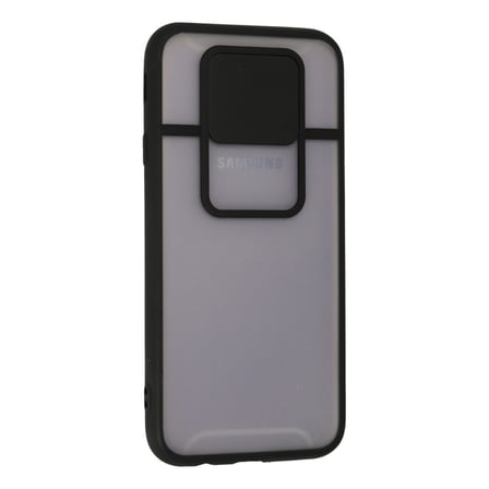 Galaxy J7 Pro / J730 Kılıf Palm Buzlu Kamera Sürgülü Silikon - Siyah
