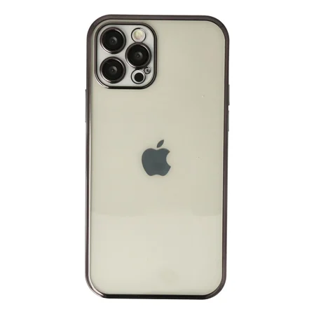 iPhone 12 Pro Max Kılıf Razer Lensli Silikon - Siyah