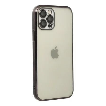 iPhone 12 Pro Max Kılıf Razer Lensli Silikon - Siyah