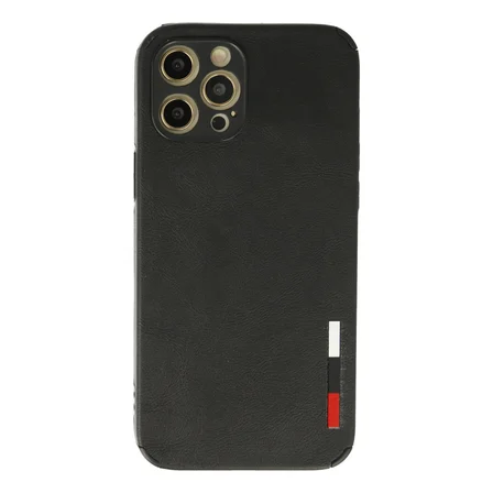 iPhone 12 Pro Max Kılıf Loop Deri Silikon - Siyah