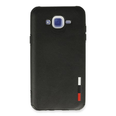 Galaxy J7 Kılıf Loop Deri Silikon - Siyah