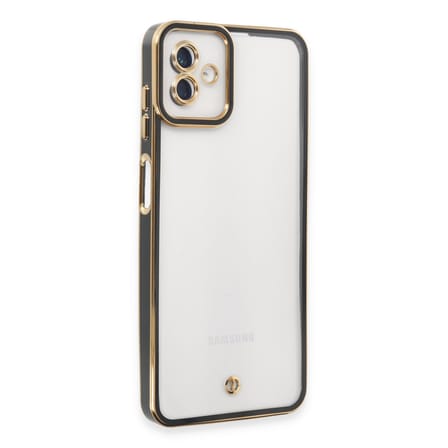 Galaxy A04 Kılıf Liva Lens Silikon - Siyah
