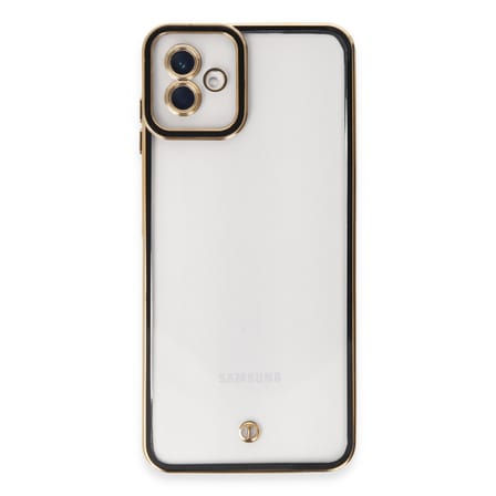 Galaxy A04 Kılıf Liva Lens Silikon - Siyah