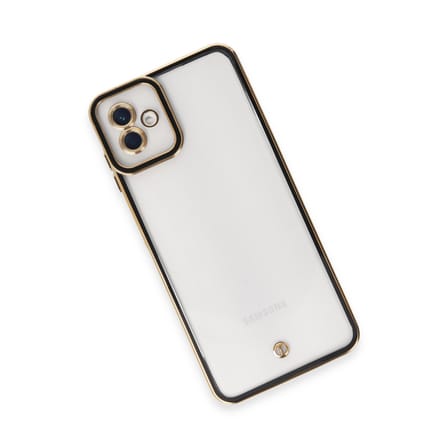 Galaxy A04 Kılıf Liva Lens Silikon - Siyah