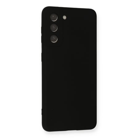 Galaxy S21 FE Kılıf Nano içi Kadife Silikon - Siyah