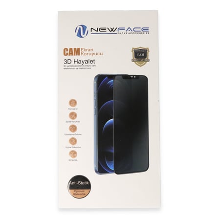 Erdo Ticaret iPhone 15 Pro Max Temperli Cam Ekran Koruyucu Siyah Gizli