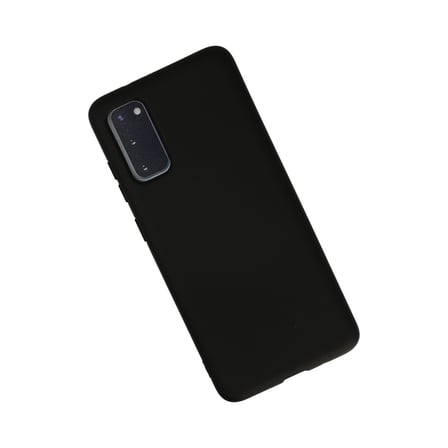 Galaxy S20 Kılıf Nano içi Kadife Silikon - Siyah