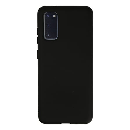 Galaxy S20 Kılıf Nano içi Kadife Silikon - Siyah