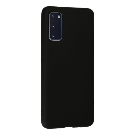 Galaxy S20 Kılıf Nano içi Kadife Silikon - Siyah
