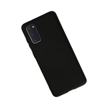 Galaxy S20 Kılıf Nano içi Kadife Silikon - Siyah