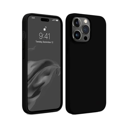 iPhone 15 Pro Kılıf First Silikon - Siyah