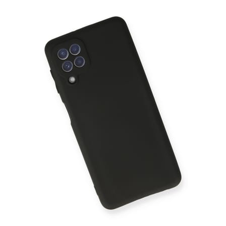 Galaxy A22 Kılıf First Silikon - Siyah