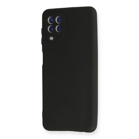 Galaxy A22 Kılıf First Silikon - Siyah